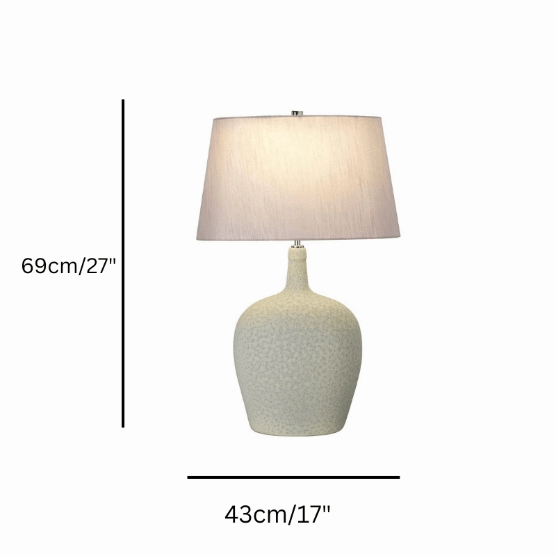 Elstead Lambeth 1 Light Sage Green Ceramic Table Lamp