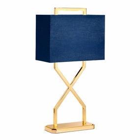 Elstead Lighting Cross Table Lamp - Polished Gold energy-saving LED light