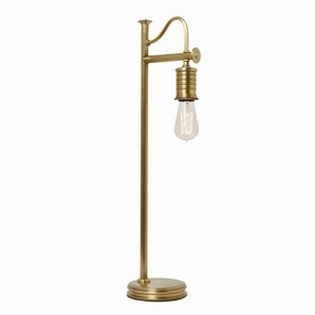 Elstead Lighting Douille 1 Light Brass Table Lamp energy-saving LED light