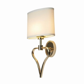 Elstead Lighting Falmouth 2 Light Gold Bathroom Wall Light vintage desk lamp