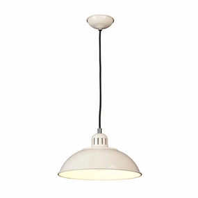 Elstead Lighting Franklin 1 Light Cream Ceiling Pendant Light soft glow ceiling light