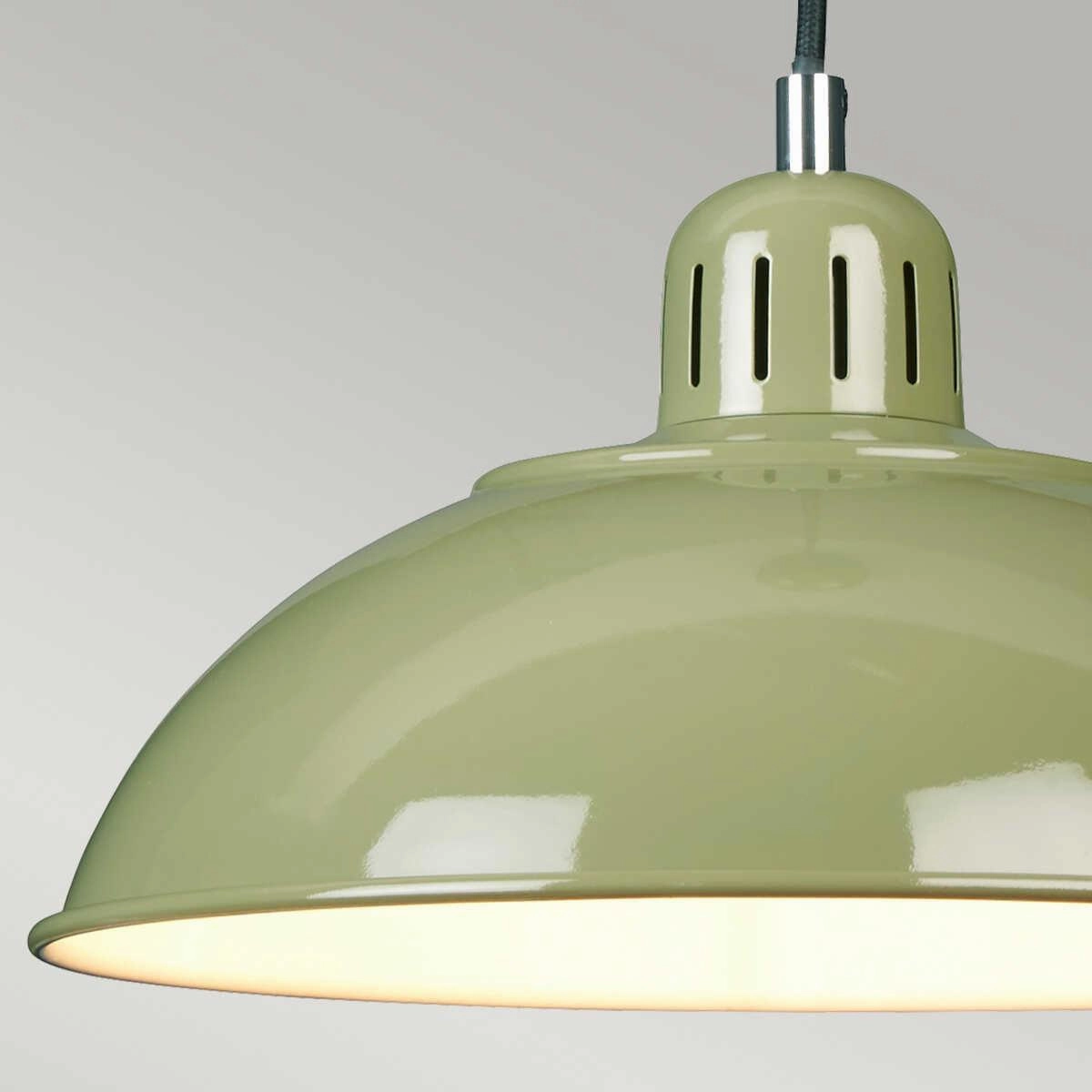 Elstead Lighting Franklin 1 Light Green Ceiling Pendant Light