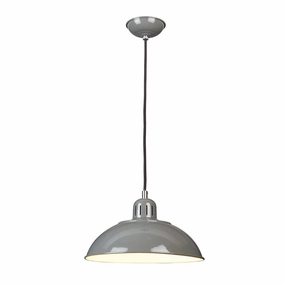 Elstead Lighting Franklin 1 Light Grey Ceiling Pendant soft glow ceiling light