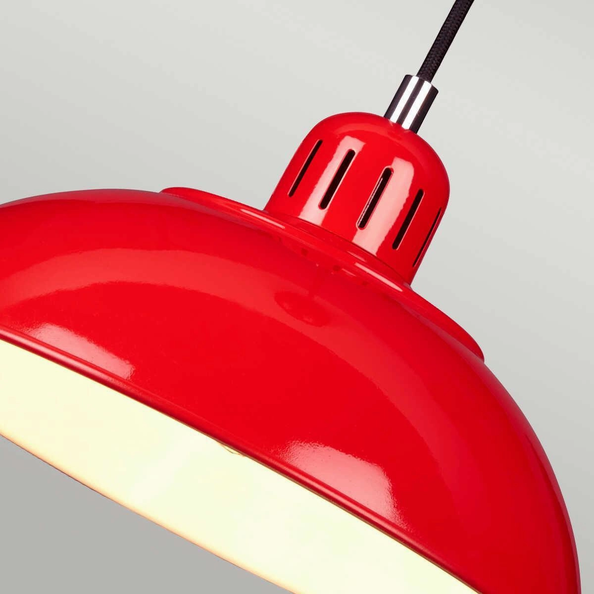 Elstead Lighting Franklin 1 Light Red Ceiling Pendant