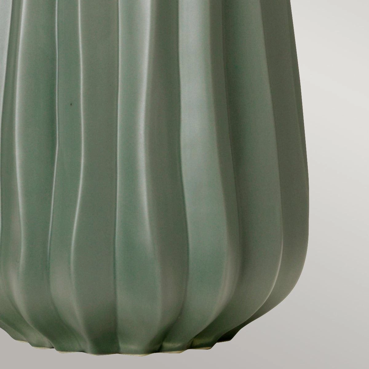 Elstead Lighting Kew Sage Green Ceramic Table Lamp - Ceramic
