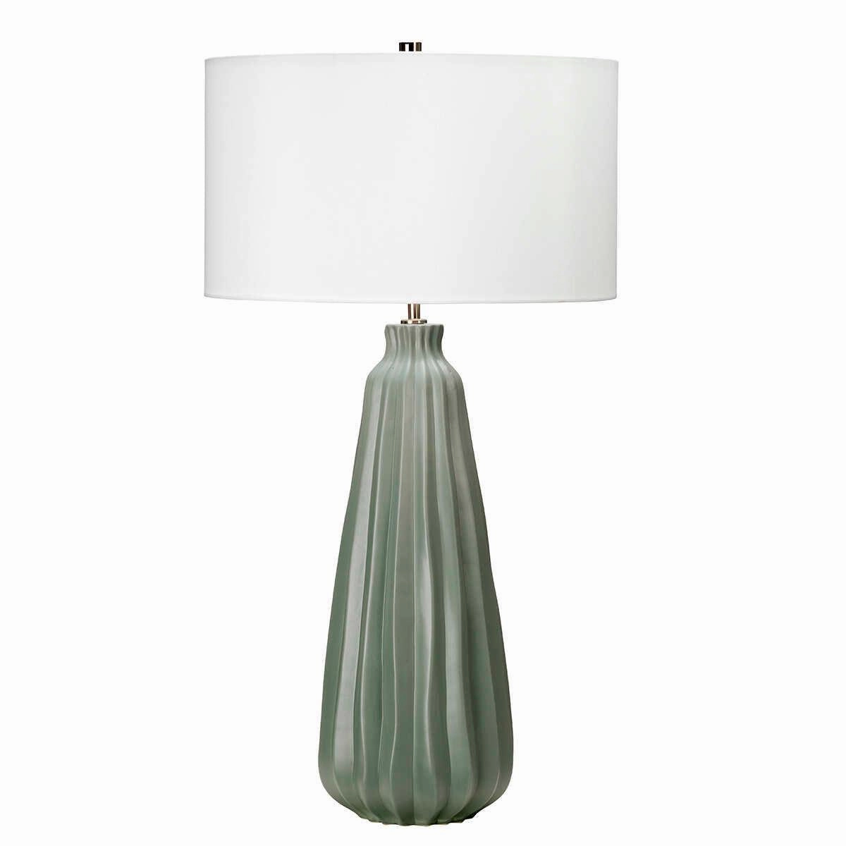 Elstead Lighting Kew Sage Green Ceramic Table Lamp - Ceramic