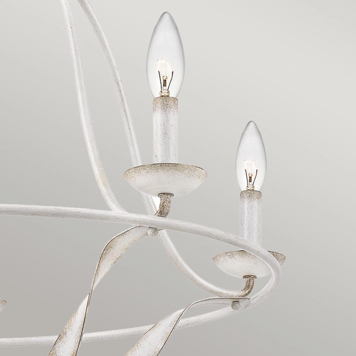 Elstead Lighting Quoizel Bradbury 5 Light White Chandelier