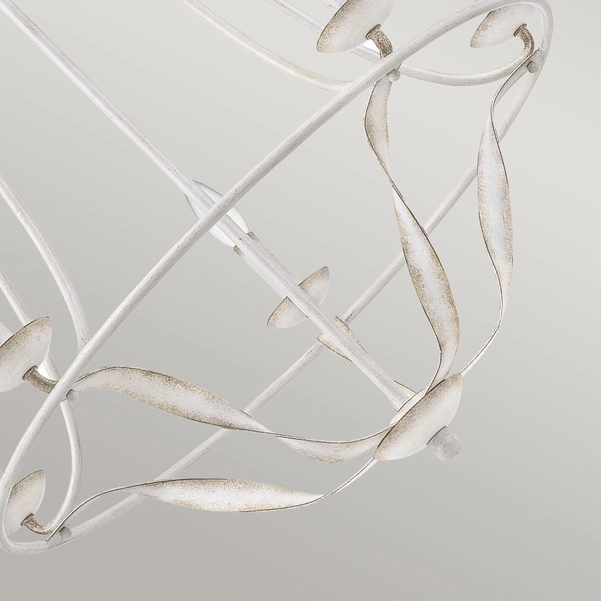 Elstead Lighting Quoizel Bradbury 5 Light White Chandelier