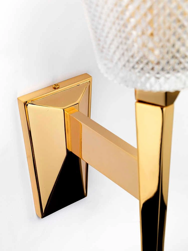 Elstead Lighting Verity 1 Polished Gold Bathroom Wall Light