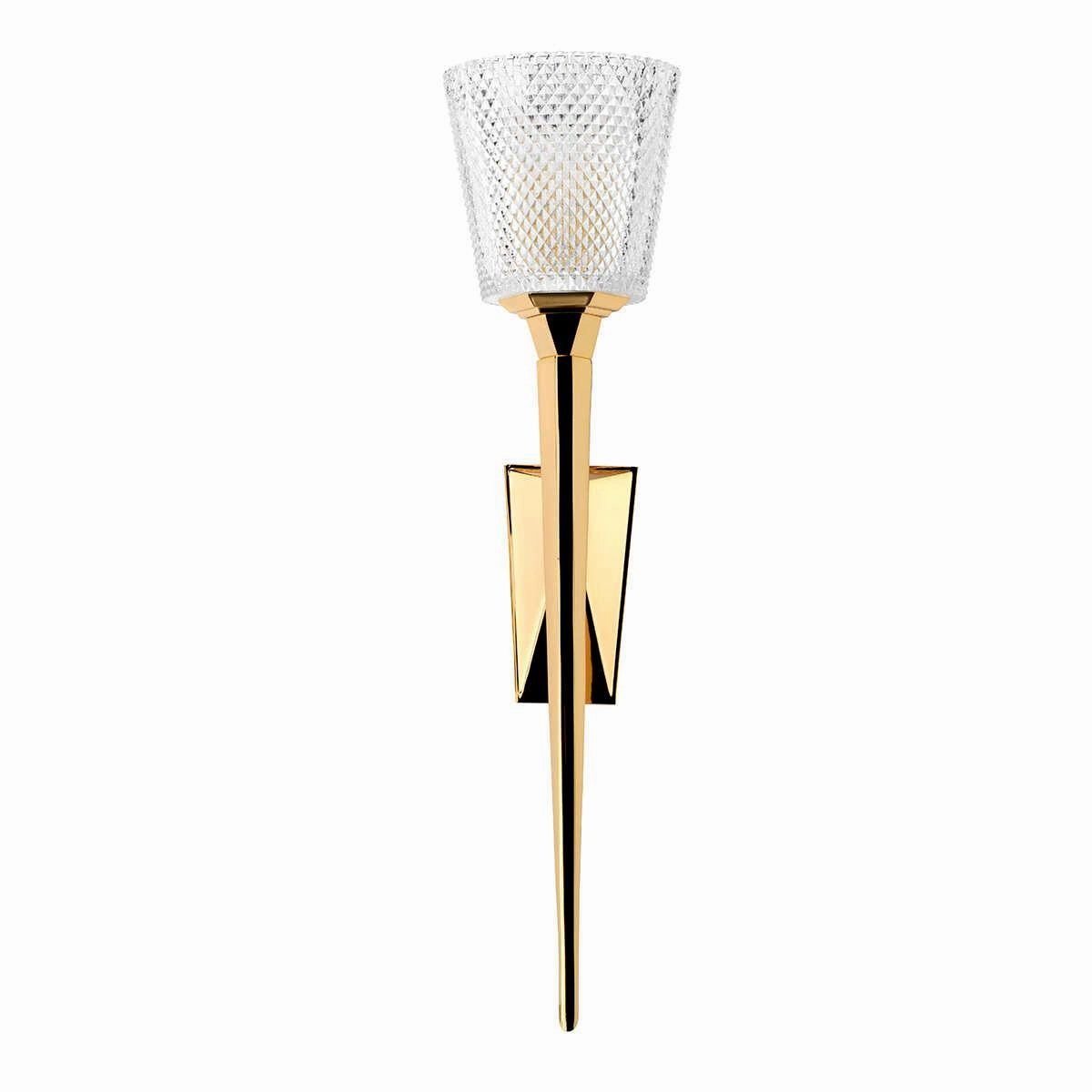 Elstead Lighting Verity 1 Polished Gold Bathroom Wall Light