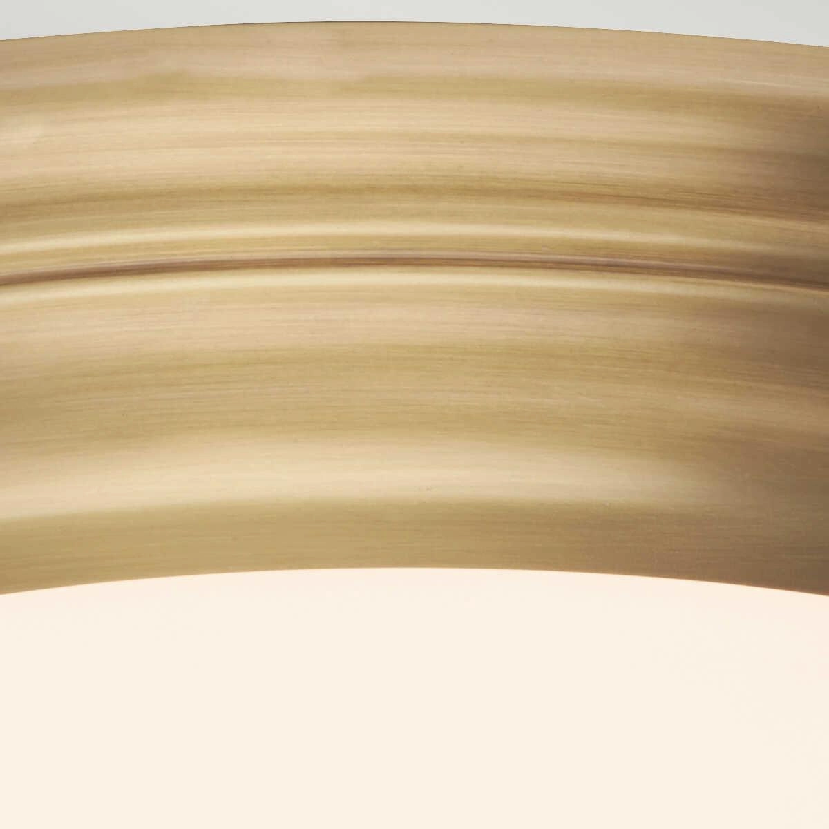Elstead Lighting Welland Flush Brass Bathroom Ceiling Light