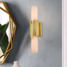 Elstead Marvele Double Brass Art Deco Wall Light vintage desk lamp