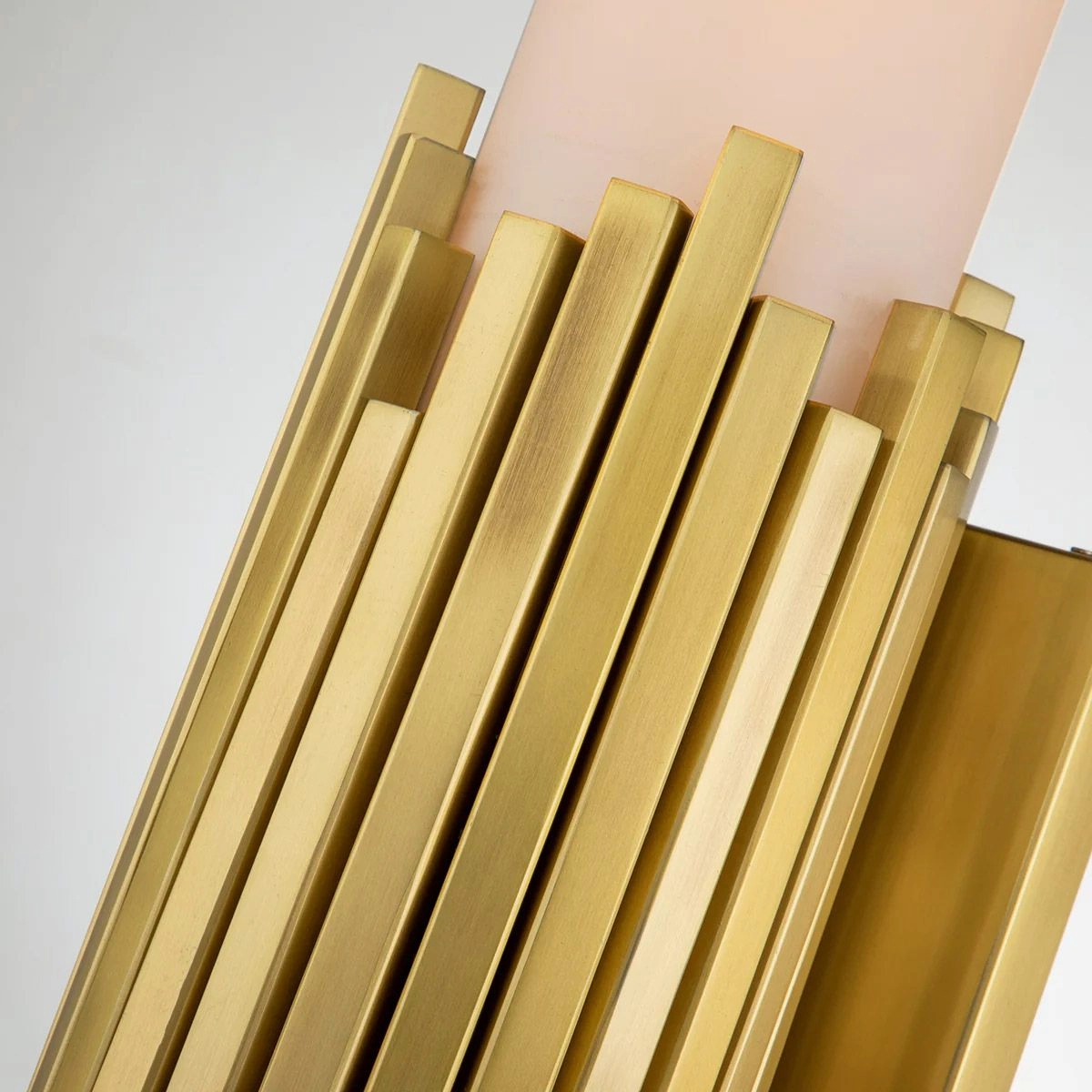 Elstead Marvele Double Brass Art Deco Wall Light