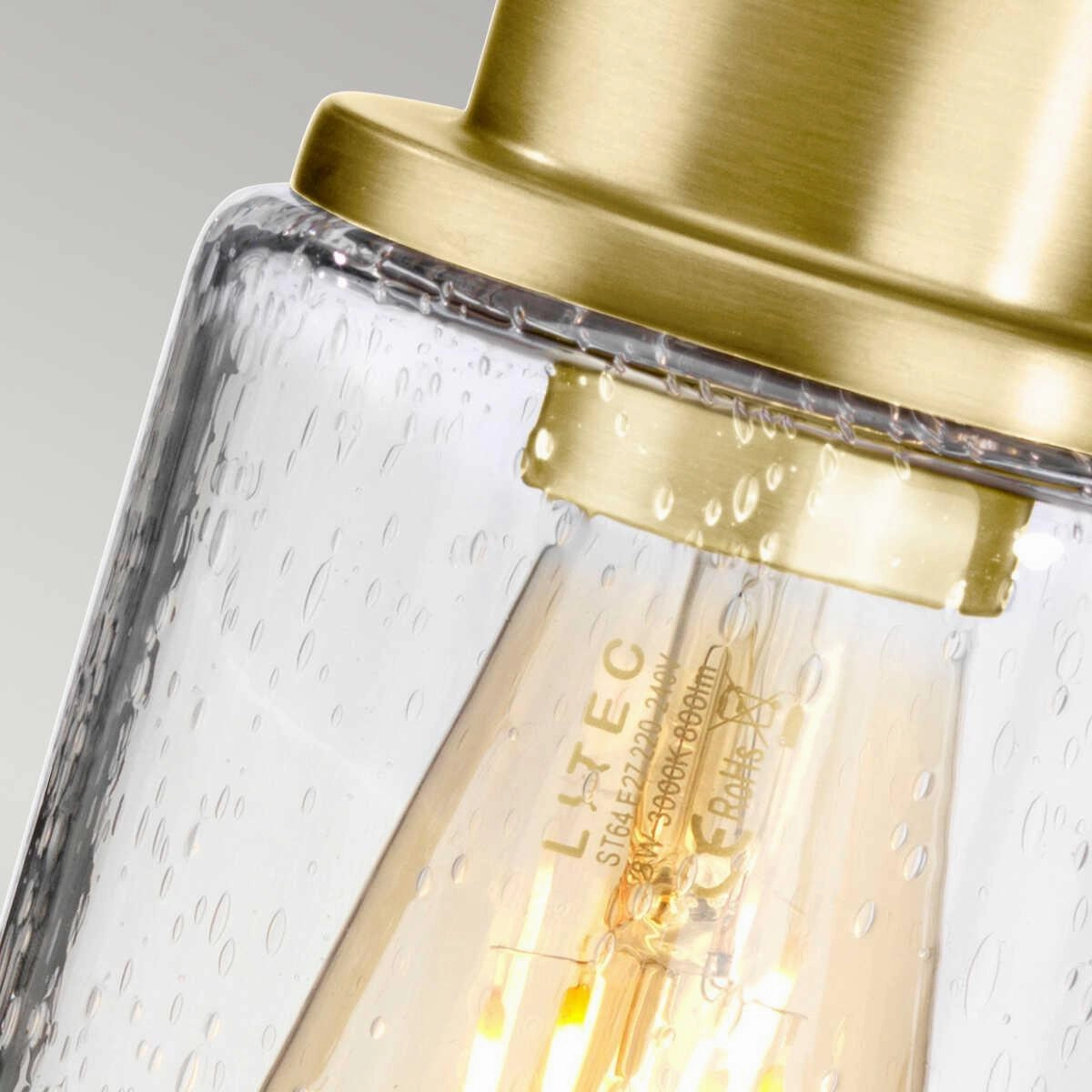 Elstead Morvah Brushed Brass Bathroom Wall Light