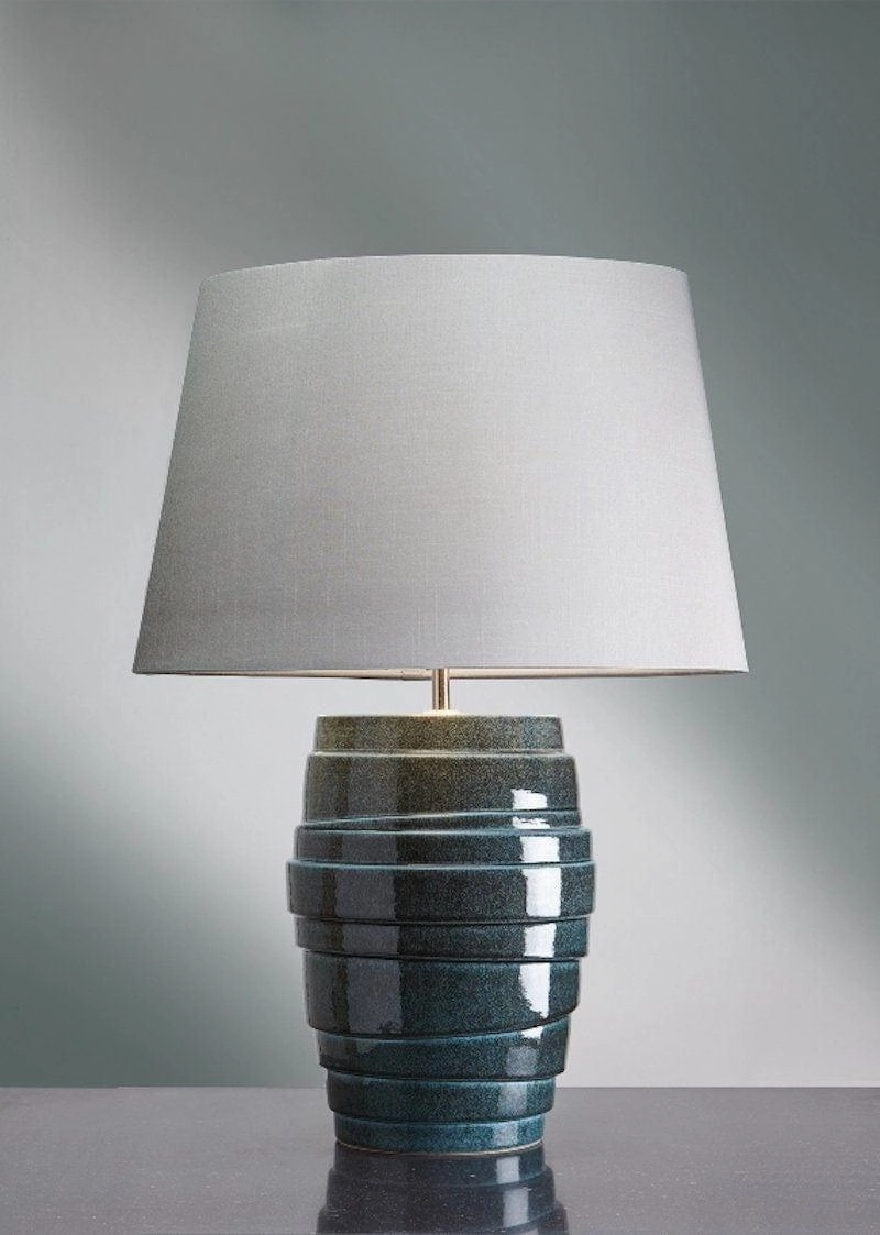 Elstead Neptune Blue Tiered Ceramic Table Lamp