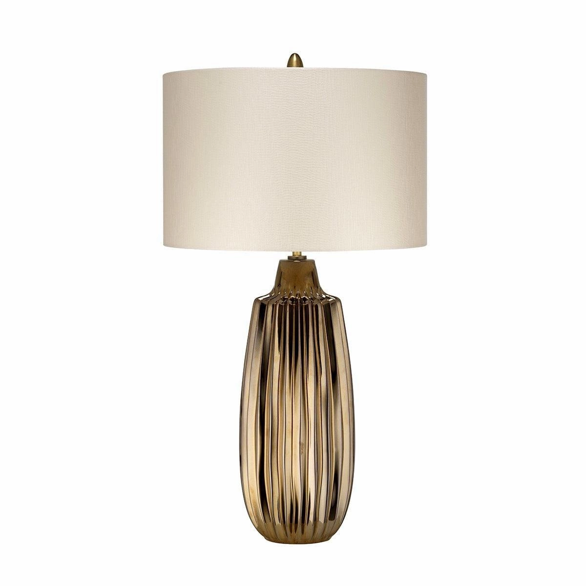 Elstead Newham 1 Light Large Bronze Ceramic Table Lamp energy-saving LED light
