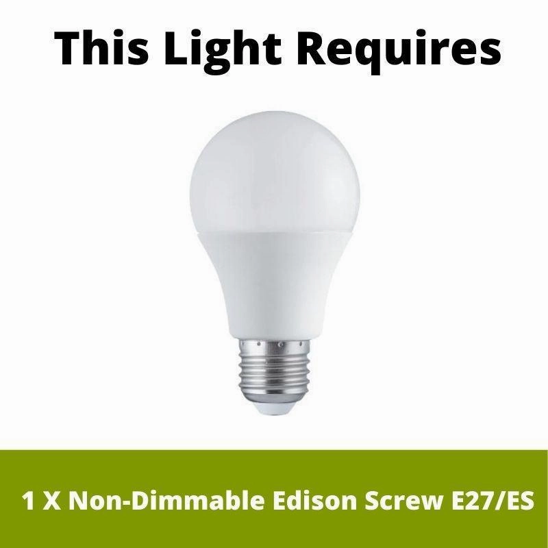 Elstead Orb 1 Nickel Light Table Lamp - Black Shade