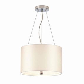 Elstead Pearce 14" Pendant with Chrome Ceiling Pan ambient ceiling fixture