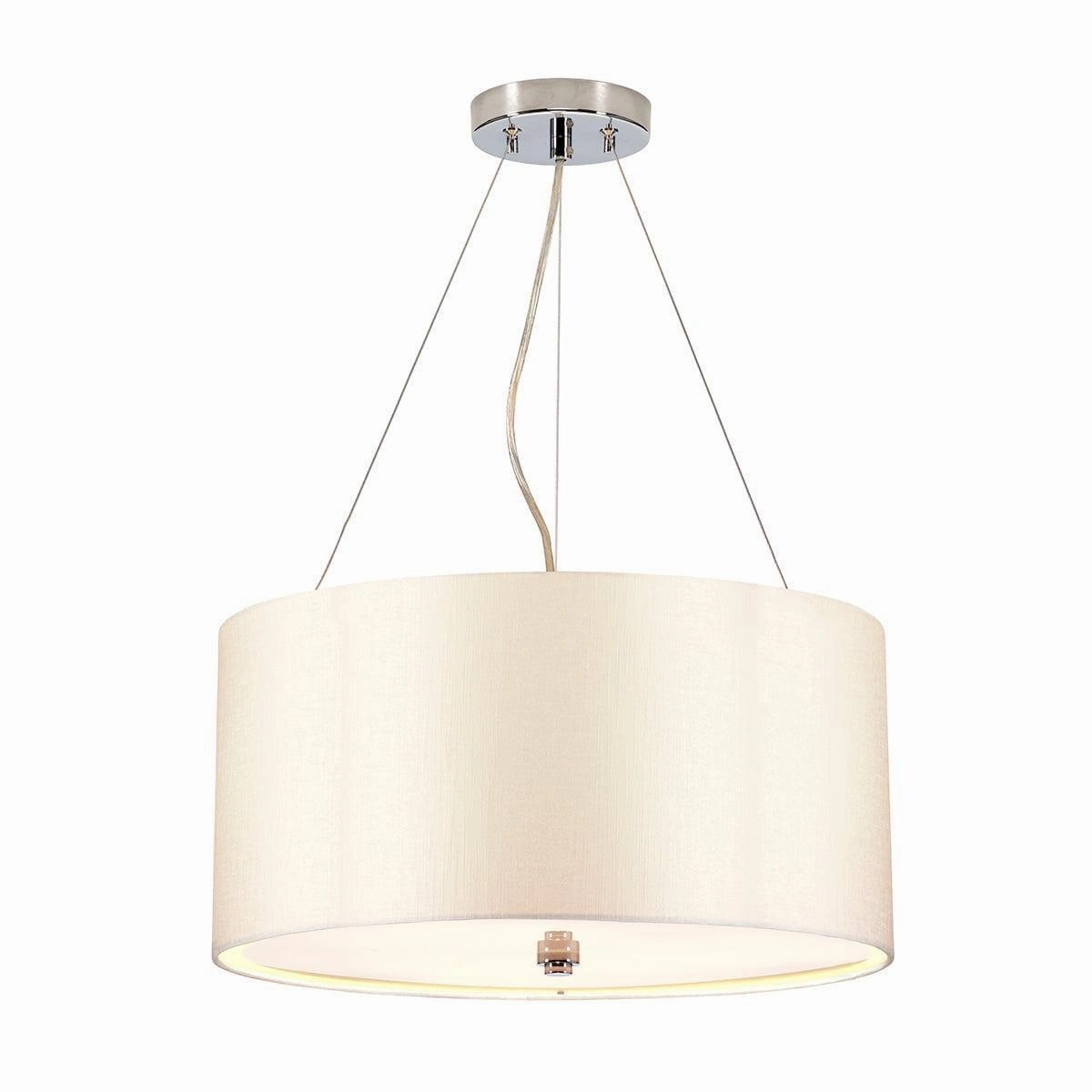 Elstead Pearce 18" Pendant with Chrome Ceiling Pan ambient ceiling fixture