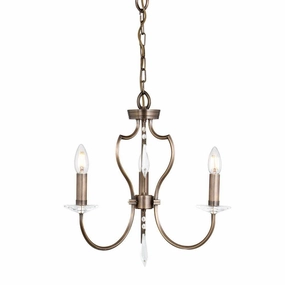 Elstead Pimlico Dark Bronze 3 Light Chandelier ambient ceiling fixture