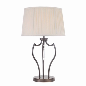 Elstead Pimlico Dark Bronze Table Lamp energy-saving LED light