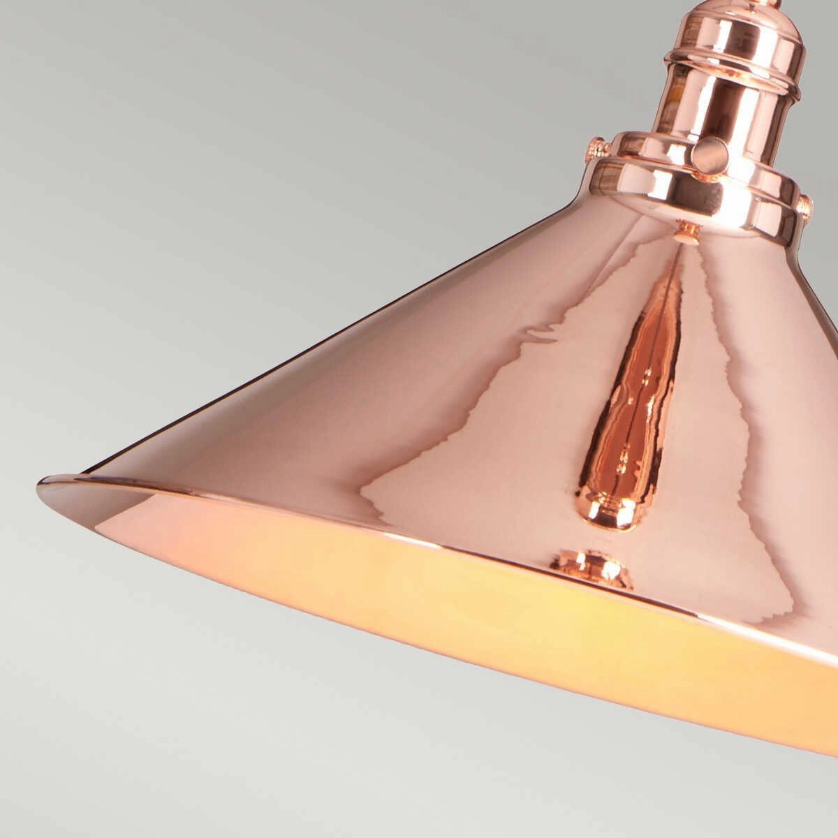 Elstead Provence 1 Light Polished Copper Ceiling Pendant