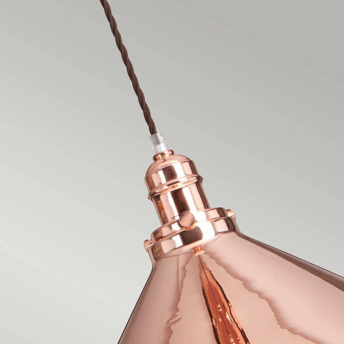 Elstead Provence 1 Light Polished Copper Ceiling Pendant