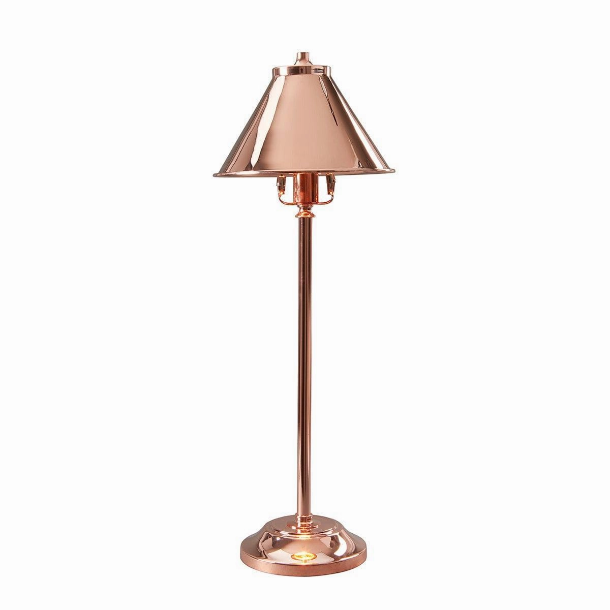 Elstead Provence 1 Light Polished Copper Stick Lamp energy-saving LED light