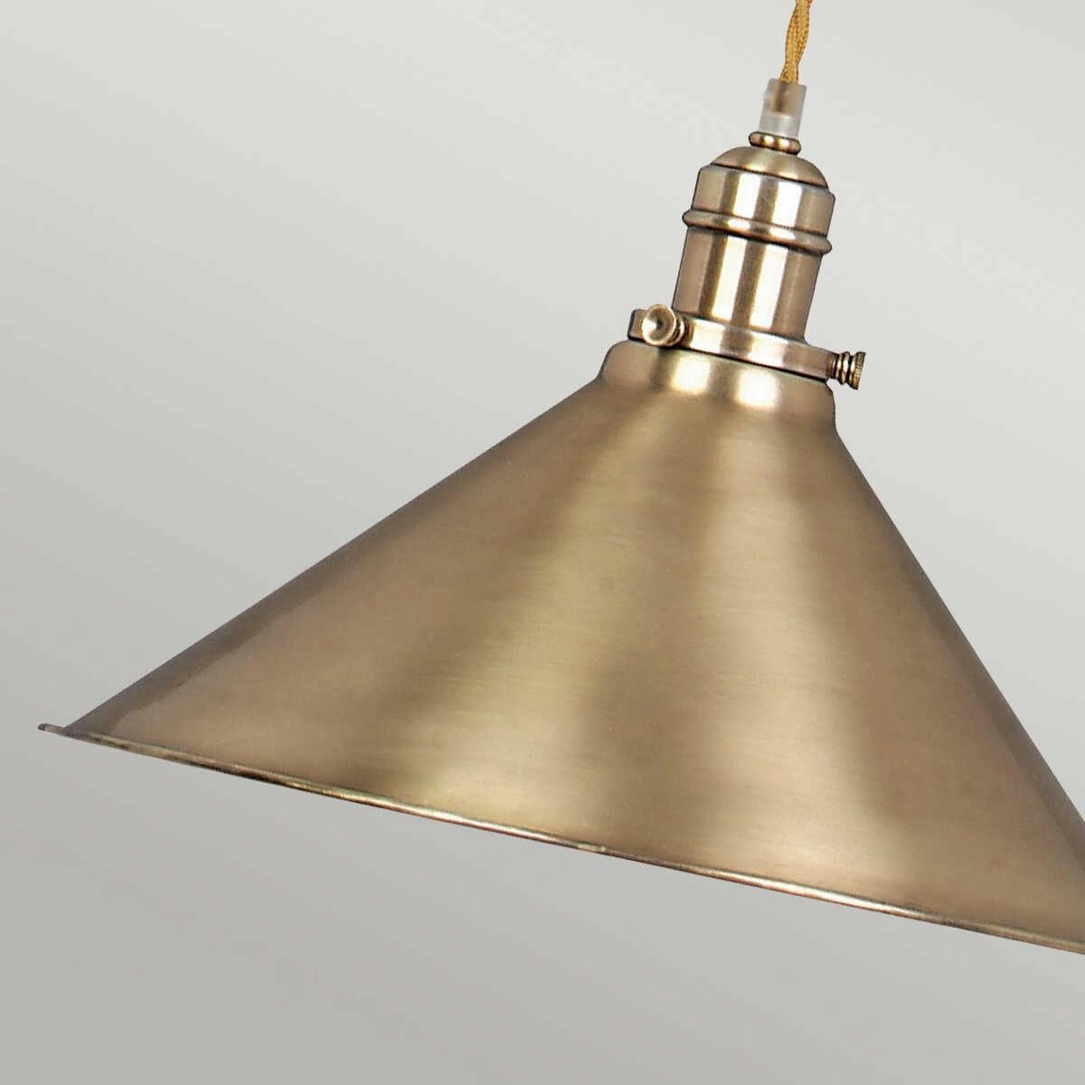 Elstead Provence Brass 1 Light Rise & Fall Ceiling Pendant