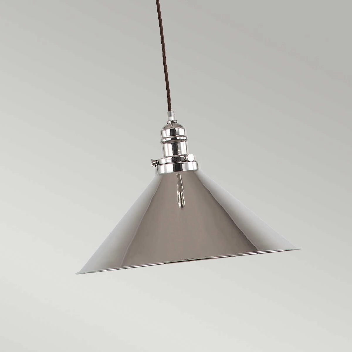 Elstead Provence Polished Nickel Pendant Ceiling Light