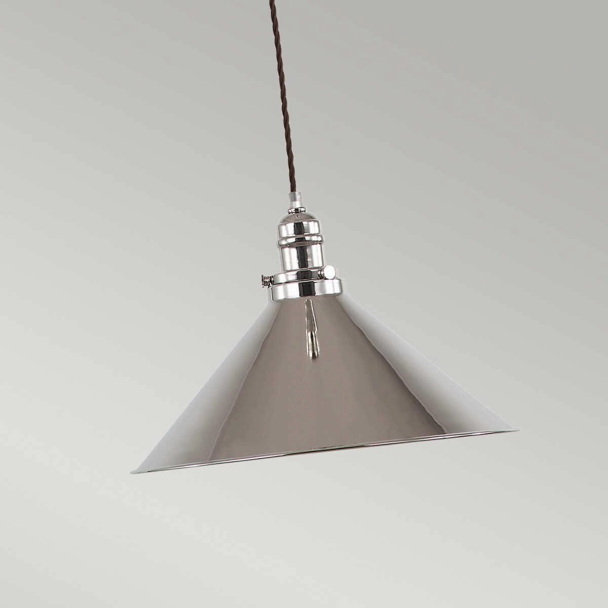 Elstead Provence Polished Nickel Pendant Ceiling Light