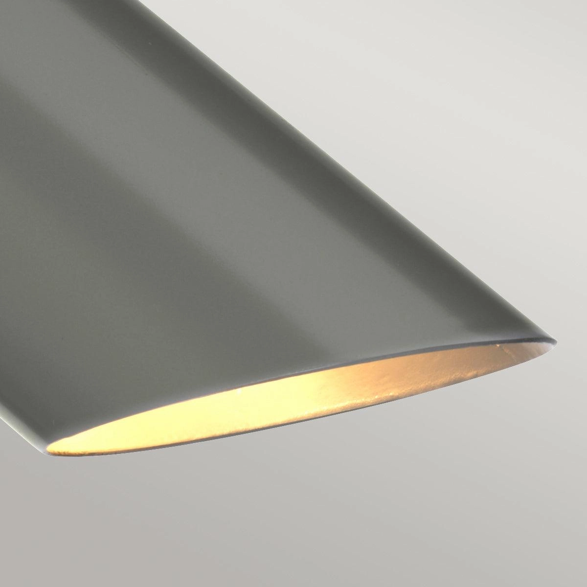 Elstead Quinto 1 Light Grey Polished Nickel Table Lamp
