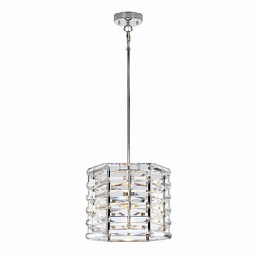 Elstead Shoal 1 Light Polished Nickel Ceiling Pendant soft glow ceiling light