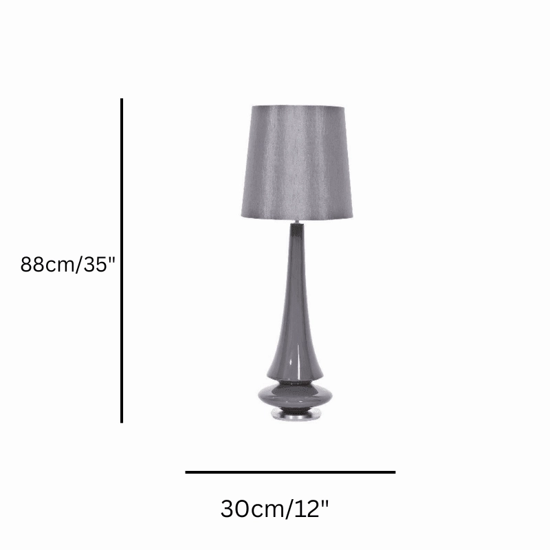 Elstead Spin Grey Ceramic Table Lamp