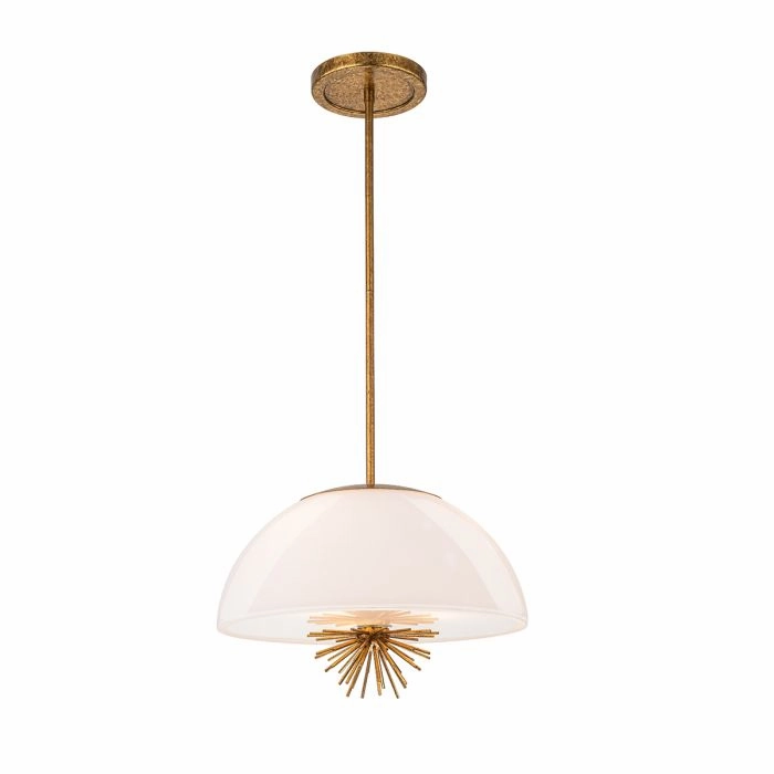 Elstead Staring 3 Light Gold Pendant Light