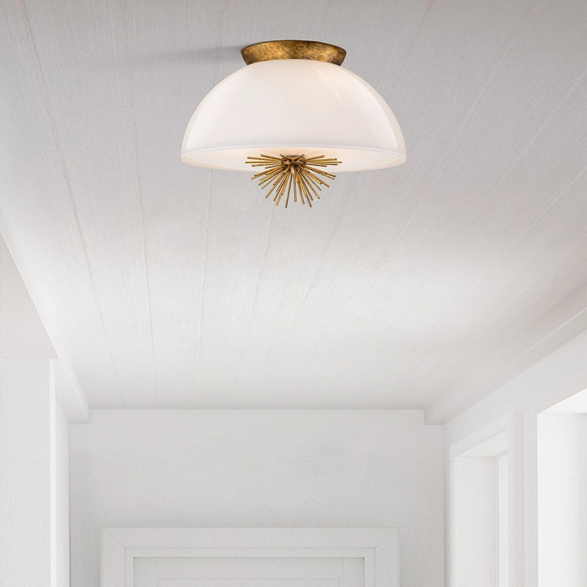 Elstead Staring 3 Light Gold Pendant Light