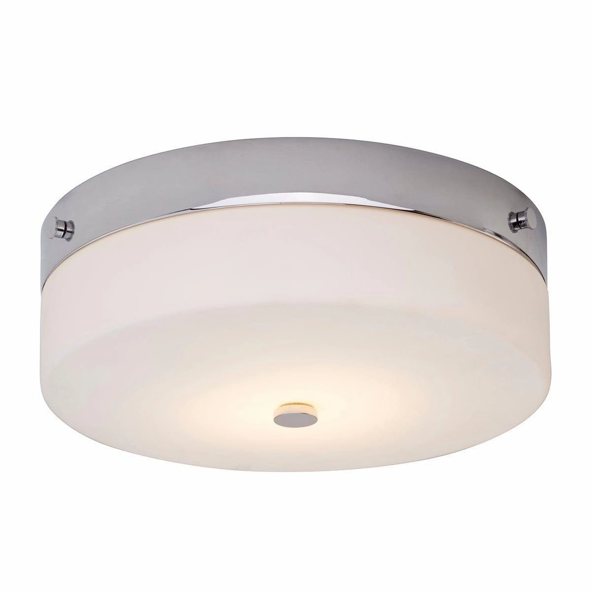 Elstead Tamar Large Flush Polished Chrome Bathroom Light ambient ceiling fixture