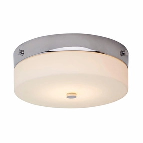 Elstead Tamar Medium Flush Polished Chrome Bathroom Light ambient ceiling fixture