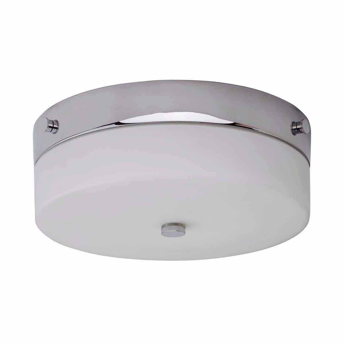 Elstead Tamar Medium Flush Polished Chrome Bathroom Light