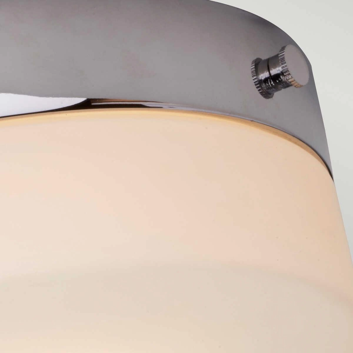 Elstead Tamar Medium Flush Polished Chrome Bathroom Light