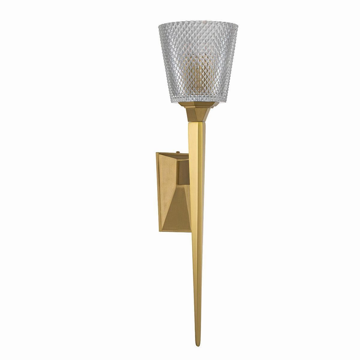 Elstead Verity 1 Light Brushed Brass Bathroom Wall Light