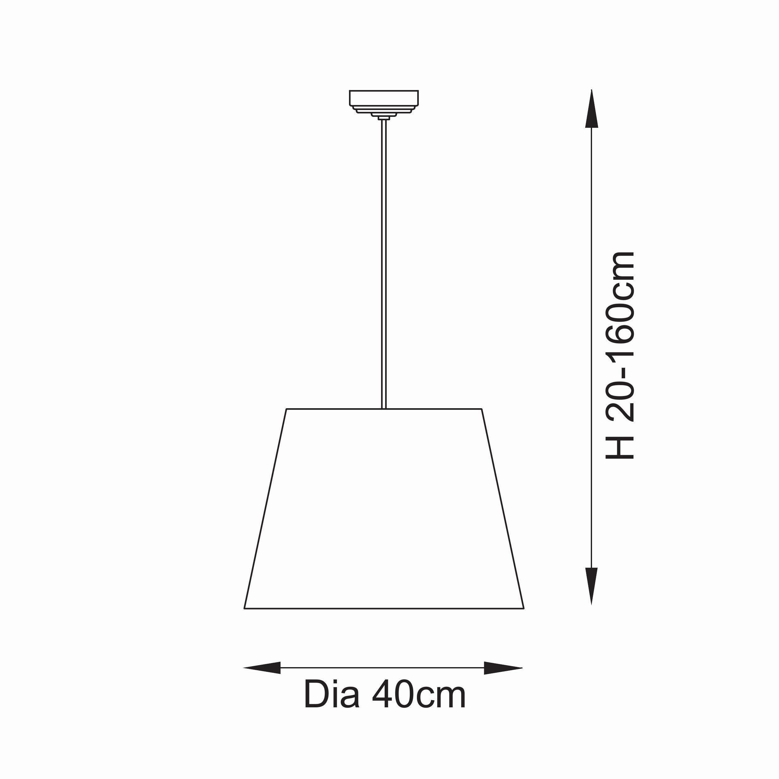 Eltham Ceiling Pendant Light With Red Flex and Green Zigzag 40cm Shade