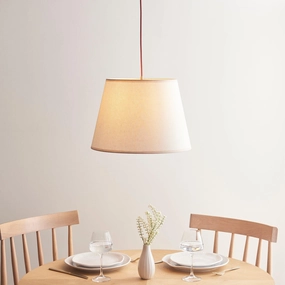 Eltham Ceiling Pendant Light With Red Flex and Large Ivy 40cm Shade flush mount ceiling fixture
