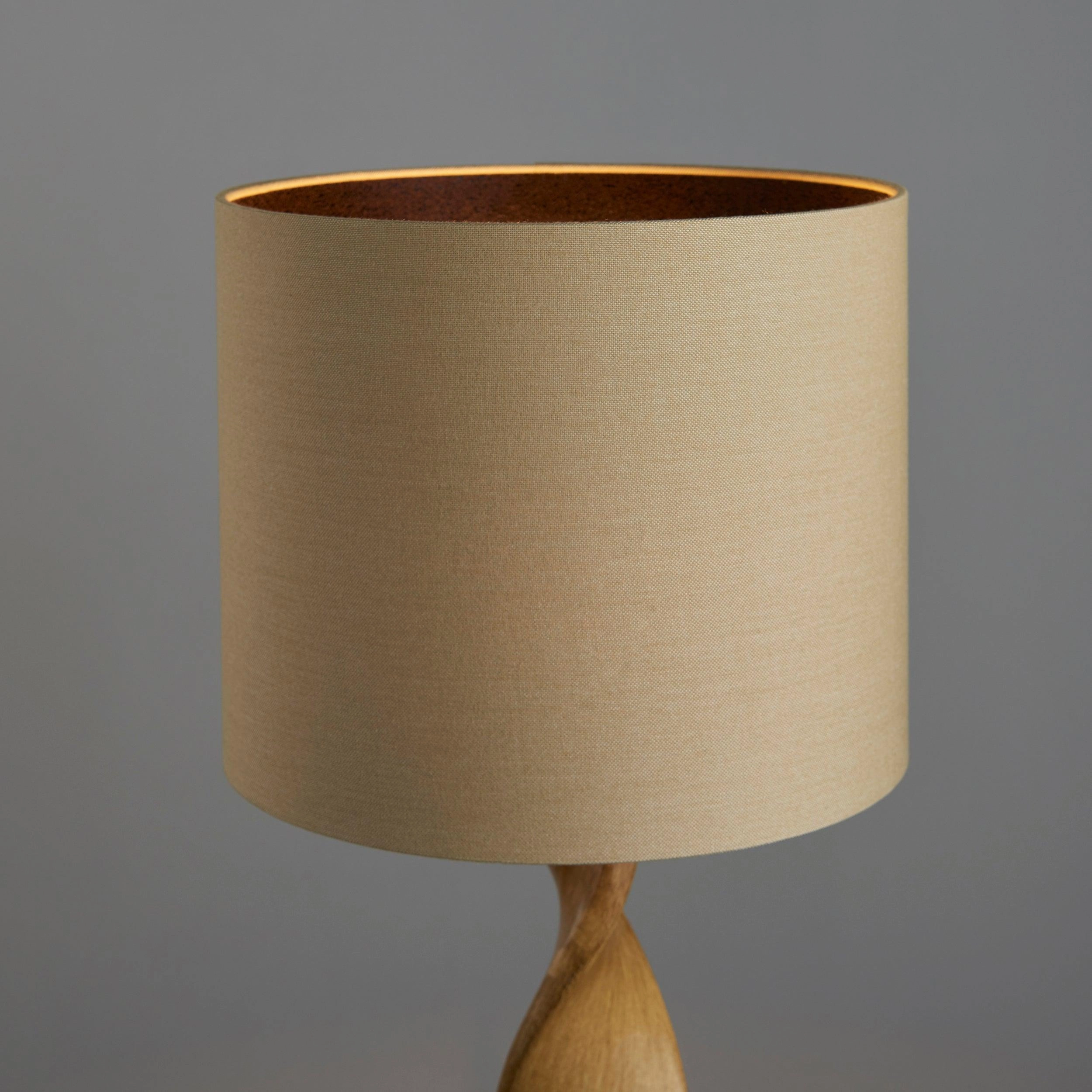 Endon Abia 1 Light Oak Effect Table Lamp