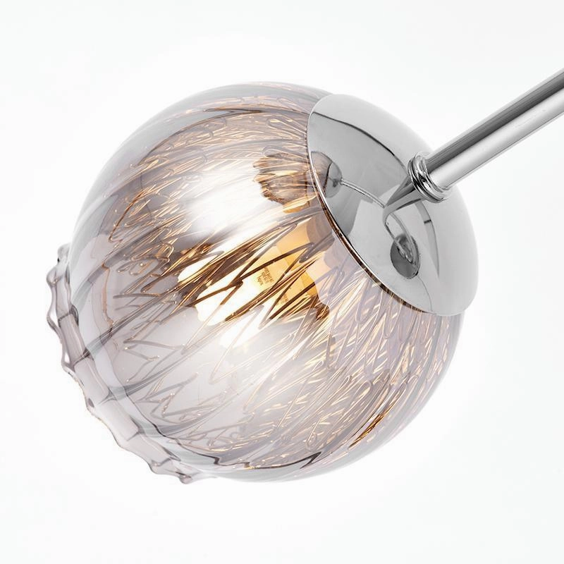 Endon Aerith 3 Light Chrome Semi Flush Ceiling Light