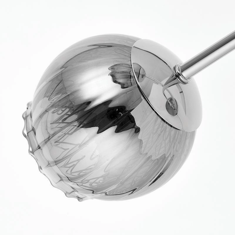 Endon Aerith 3 Light Chrome Semi Flush Ceiling Light