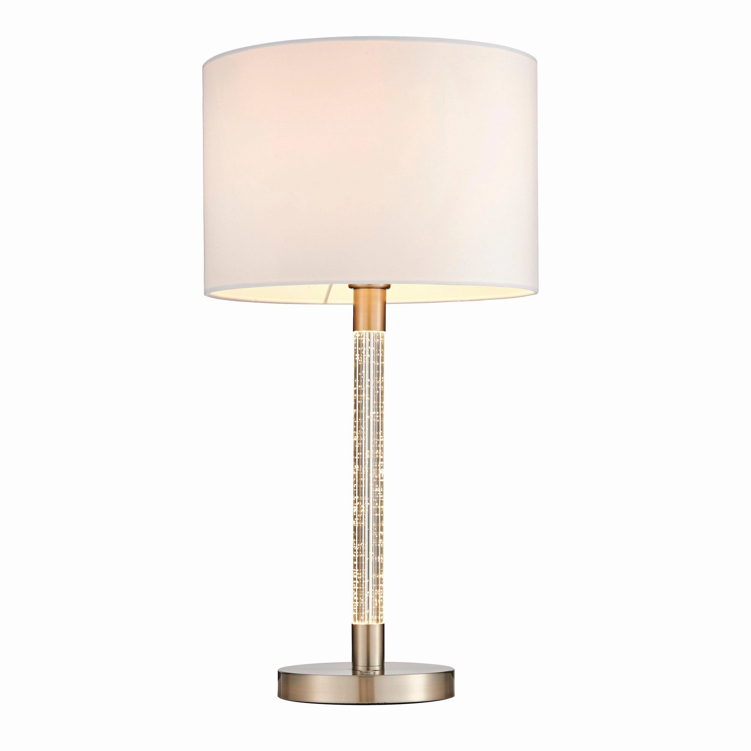 Endon Andromeda 1 Light Chrome Table Lamp energy-saving LED light