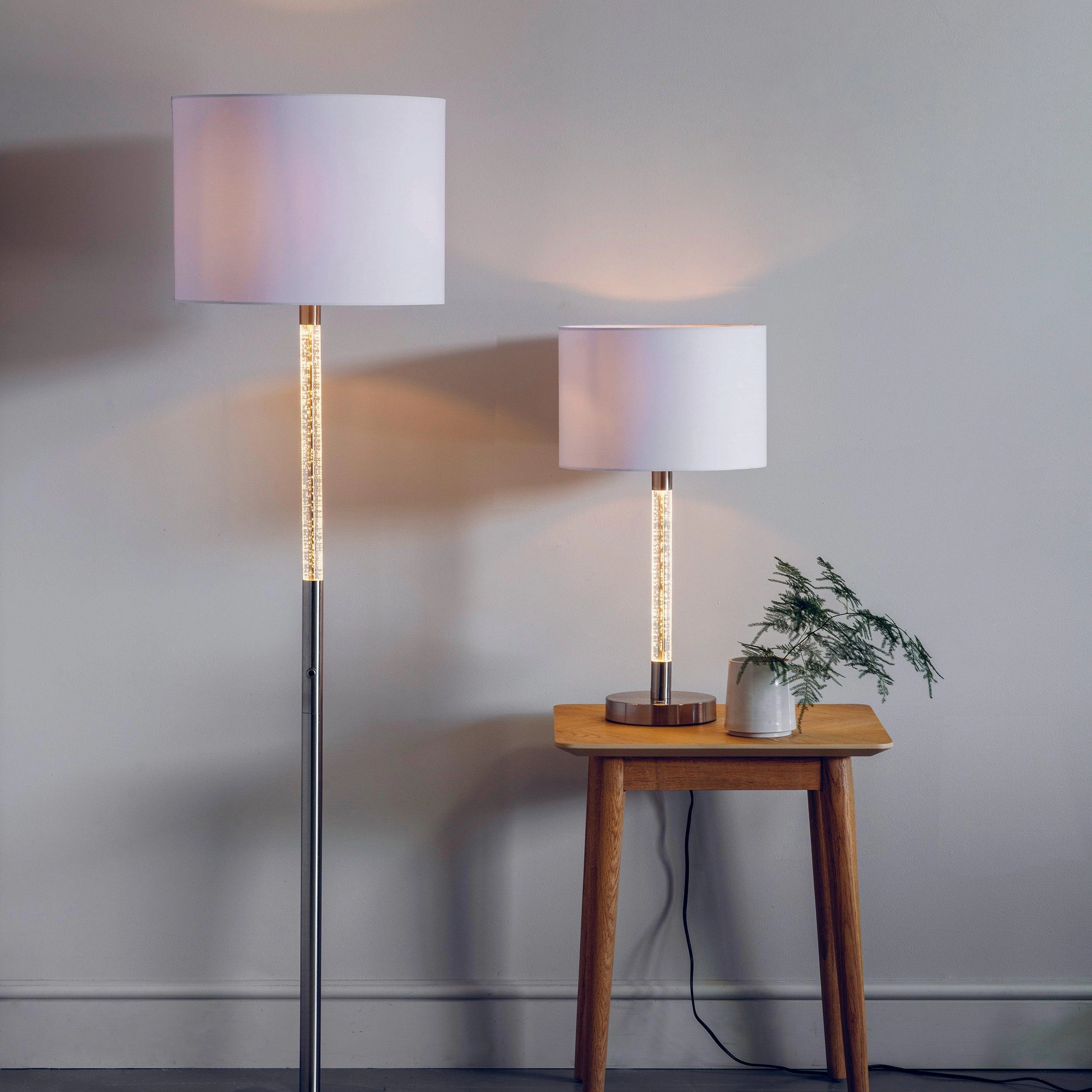 Endon Andromeda 1 Light Chrome Table Lamp