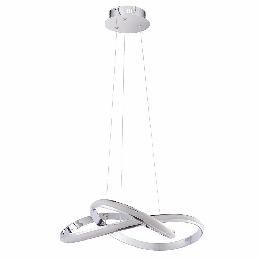 Endon Aria 1 Light Chrome Ceiling Pendant