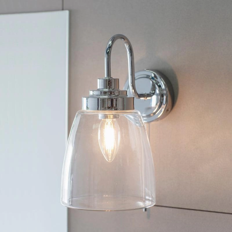 Endon Ashbury Chrome Bathroom 1 Light Wall Light